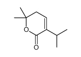 2,2-dimethyl-5-propan-2-yl-3H-pyran-6-one结构式