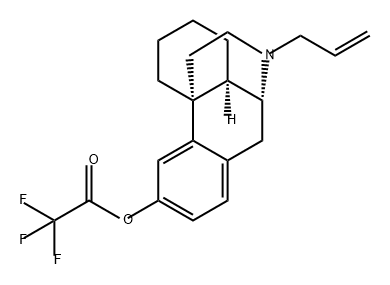Morphinan-3-ol, 17-(2-propenyl)-, trifluoroacetate (ester) (9CI) Structure