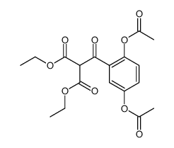 diethyl 2-(2,5-diacetoxybenzoyl)malonate Structure