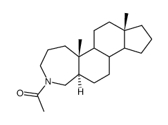 N-Acetyl-4-aza-A-homo-5α-androstan结构式