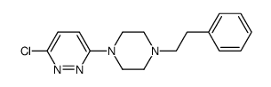 3-chloro-6-[4-(2-phenylethyl)-1-piperazinyl]pyridazine Structure