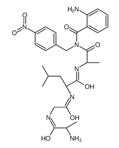 Abz-Ala-Gly-Leu-Ala-p-nitrobenzylamide结构式