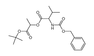 DL-Carbobenzoxy-valinyl-milchsaeure-O-tert.-butylester Structure