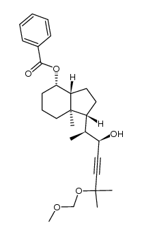(22R)-des-A,B-8β-(benzoyloxy)-25-[(methoxymethyl)oxy]cholest-23-yn-22-ol结构式