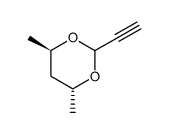 1,3-Dioxane, 2-ethynyl-4,6-dimethyl-, [4R-(2alpha,4alpha,6beta)]- (9CI)结构式