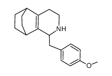 5,8-ethano-1-(p-methoxybenzyl)-1,2,3,4,5,6,7,8-octahydroisoquinoline结构式