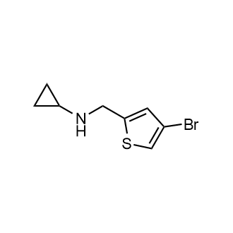 N-((4-溴噻吩-2-基)甲基)环丙胺结构式