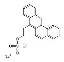sodium,2-benzo[a]anthracen-7-ylethyl sulfate Structure