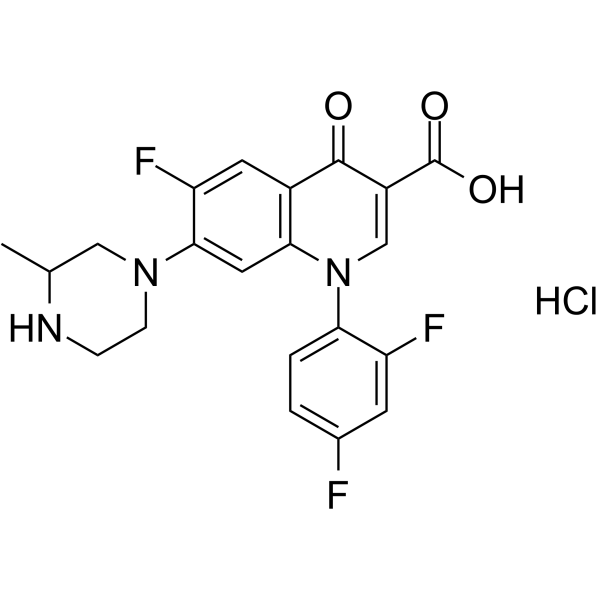 temafloxacin hydrochloride Structure