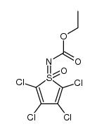 N-(ethoxycarbonyl)-(2,3,4,5-tetrachloro-1-thiophenio)amide S-oxide Structure