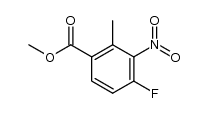methyl 4-fluoro-2-methyl-3-nitrobenzoate结构式