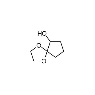 1,4-二氧杂螺[4.4]壬烷-6-醇结构式