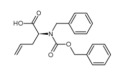 (S)-2-[N-Benzyl-N-(benzyloxycarbonyl)amino]-4-pentenoic Acid结构式