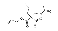 allyl 2-(acetoxymethyl)-2-nitropentanoate Structure