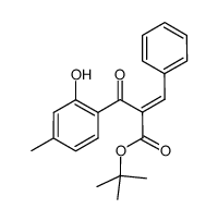 tert-butyl 2-(2-hydroxy-4-methylbenzoyl)-3-phenylacrylate Structure
