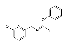 O-phenyl N-[(6-methoxypyridin-2-yl)methyl]carbamothioate结构式