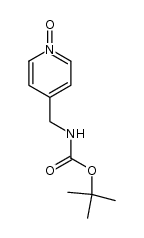 4-[(tert-Butoxycarbonylamino)methyl]pyridine oxide结构式