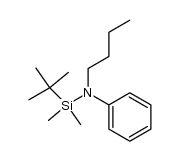 1-tert-butyl-N-butyl-1,1-dimethyl-N-phenylsilanamine结构式