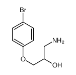 1-amino-3-(4-bromophenoxy)propan-2-ol Structure