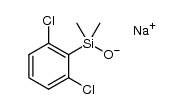 sodium (2,6-dichlorophenyl)dimethylsilanolate Structure