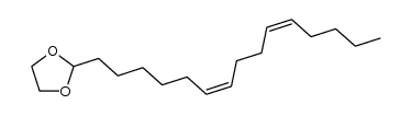 (7Z,11Z)-1,1-ethylenedioxy-7,11-hexadecadiene结构式