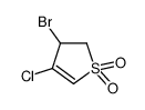 3-BROMO-4-CHLORO-2,3-DIHYDRO-1H-1LAMBDA6-THIOPHENE-1,1-DIONE结构式