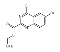 6-溴-4-氯喹唑啉-2-羧酸乙酯结构式