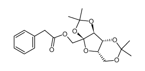 1-O-(Phenylacetyl)-2,3:4,6-di-O-isopropyliden-β-L-sorbofuranose结构式