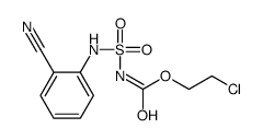 2-chloroethyl N-[(2-cyanophenyl)sulfamoyl]carbamate结构式