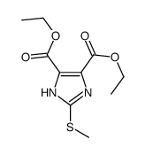 diethyl 2-methylsulfanyl-1H-imidazole-4,5-dicarboxylate Structure