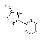 3-(4-碘-2-吡啶)-1,2,4-噻二唑-5-胺结构式