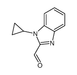 (9ci)-1-环丙基-1H-苯并咪唑-2-羧醛结构式