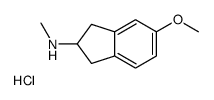 5-METHOXY-N-METHYL-2,3-DIHYDRO-1H-INDEN-2-AMINE HYDROCHLORIDE Structure