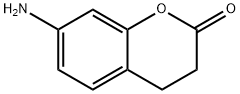 2H-1-Benzopyran-2-one, 7-amino-3,4-dihydro- Structure
