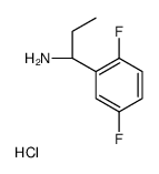 (S)-1-(2,5-Difluorophenyl)propan-1-amine hydrochloride Structure