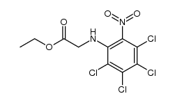 N-(ethylacetoxy)-2,3,4,5-tetrachloro-6-nitroaniline结构式