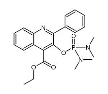 ethyl 3-([bis(dimethylamino)phosphoryl]oxy)-2-phenylquinoline-4-carboxylate Structure