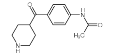 N-[4-(哌啶-4-羰酰)苯基]乙酰胺结构式