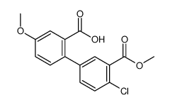 2-(4-chloro-3-methoxycarbonylphenyl)-5-methoxybenzoic acid Structure