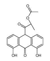 10-acetyllactyldithranol Structure