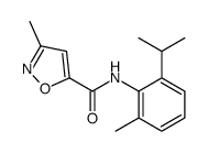 3-methyl-N-(2-methyl-6-propan-2-ylphenyl)-1,2-oxazole-5-carboxamide结构式