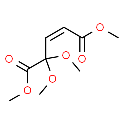 (Z)-4,4-Dimethoxy-2-pentenedioic acid dimethyl ester Structure