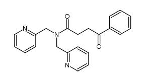 4-oxo-4-phenyl-N,N-bis(pyridin-2-ylmethyl)butanamide结构式