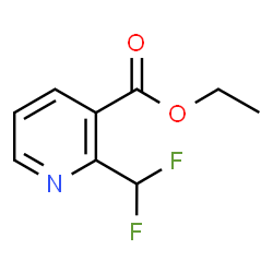 2-二氟甲基吡啶-3-甲酸乙酯结构式