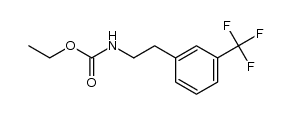 [2-(3-trifluoromethyl-phenyl)-ethyl]-carbamic acid ethyl ester Structure