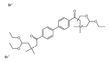 alpha,alpha-bis(dimethylammoniumacetaldehyde diethylacetal)-4,4-diacetylbiphenyl结构式