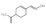 1-Cyclohexene-1-carboxaldehyde,4-(1-methylethenyl)-, oxime结构式