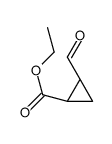ethyl (1R,2R)-2-formylcyclopropane-1-carboxylate结构式