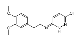 3-PYRIDAZINAMINE, 6-CHLORO-N-[2-(3,4-DIMETHOXYPHENYL)ETHYL]- Structure