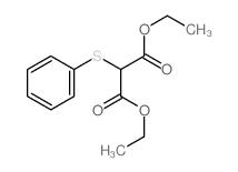 Propanedioic acid,2-(phenylthio)-, 1,3-diethyl ester Structure
